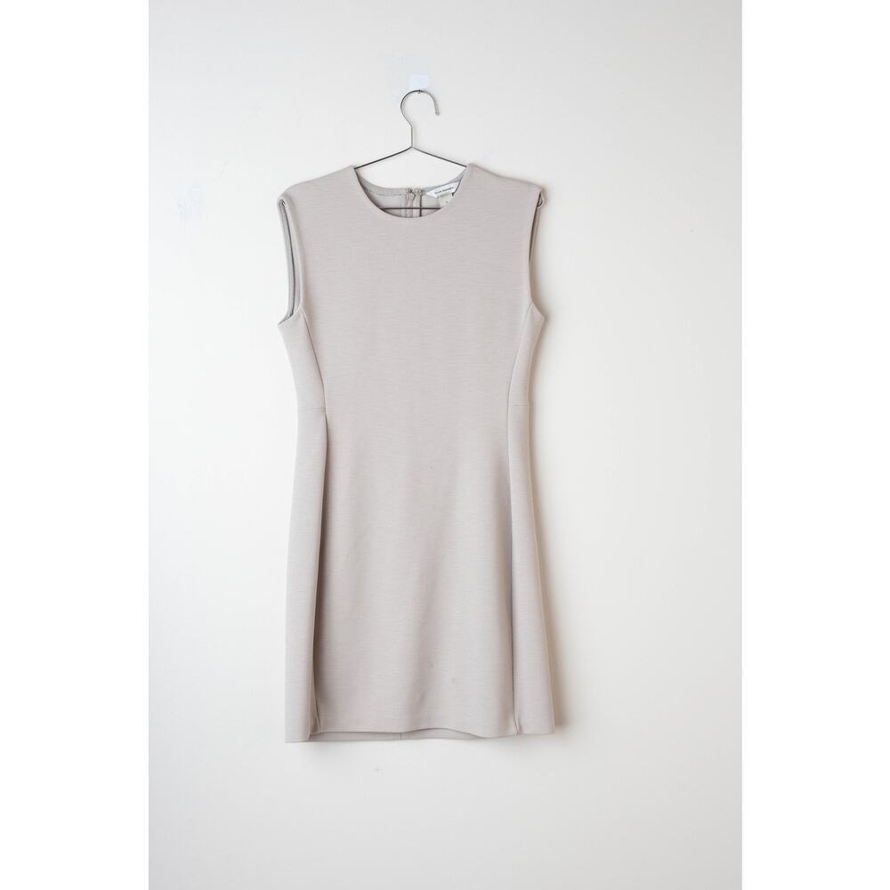Club Monaco Cream Sculptural Mini Dress - Size 4 - Picture 3 of 8